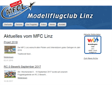 Tablet Screenshot of mfc-linz.at